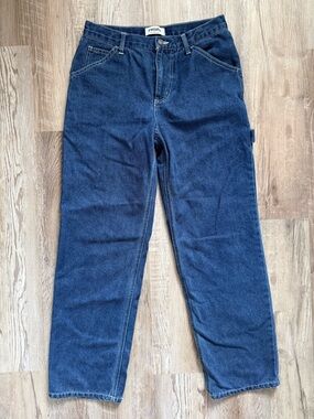 RSQ Women’s Indigo Relaxed Carpenter Straight Jeans